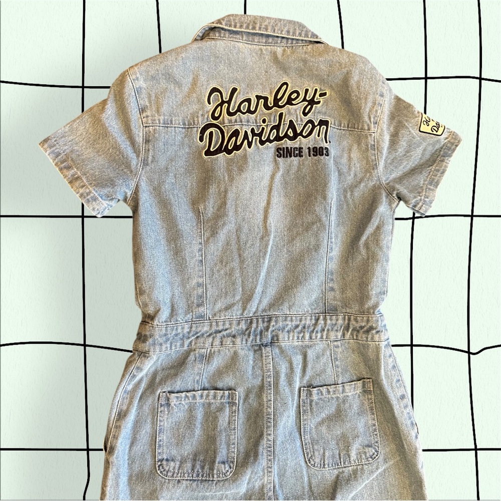 Harley-Davidson Denim Jumpsuit - Picture 3 of 10